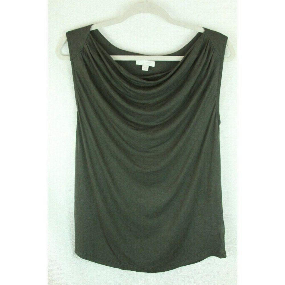 14th & Union Womens Top Blouse Green Small